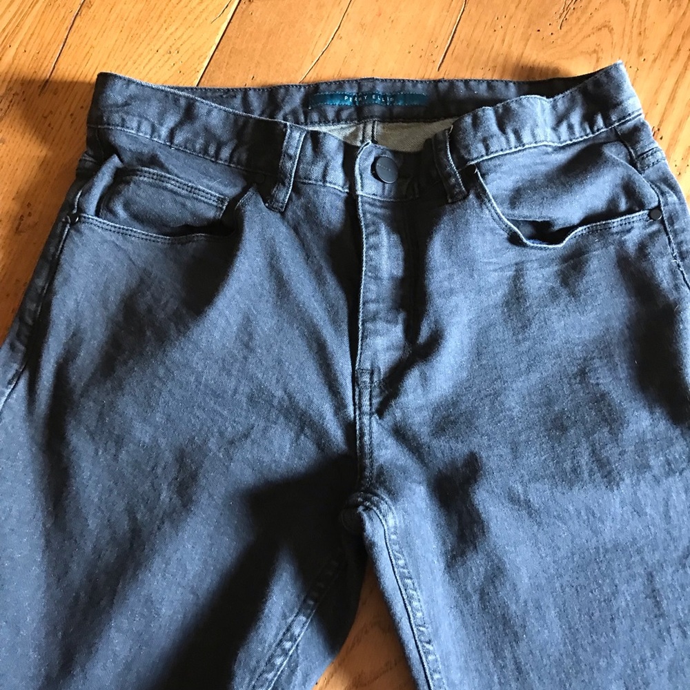 Faded black denim